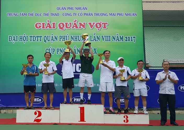 GIẢI QUẦN VỢT ĐẠI HỘI TDTT QUẬN PHÚ NHUẬN LẦN VIII  “CÚP PNCo LẦN THỨ X”- NĂM 2017