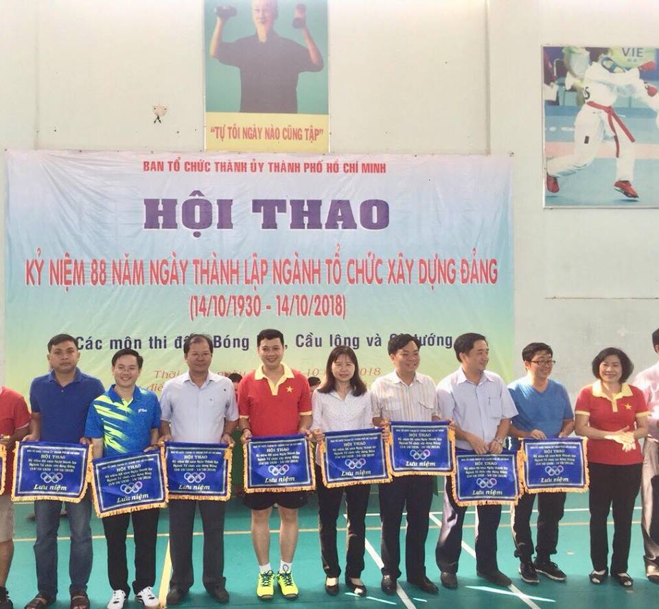 Ban Tổ chức Thành ủy TP. Hồ Chí Minh tổ chức Hội thao kỷ niệm 88 năm ngày thành lập Ngành Tổ chức xây dựng Đảng (14/10/1930 - 14/10/2018). Ban Tổ chức Thành ủy TP. Hồ Chí Minh tổ chức Hội thao kỷ niệm 88 năm ngày thành lập Ngành Tổ chức xây dựng Đảng (14/10/1930 - 14/10/2018).