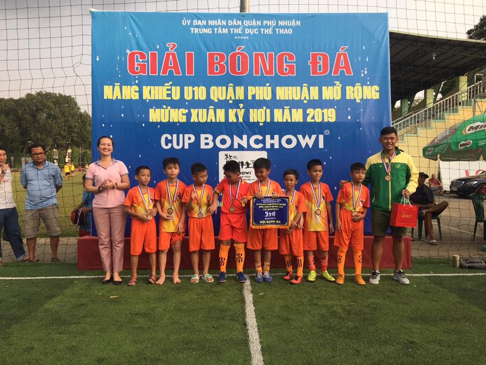 Bế mạc giải bóng đá năng khiếu U10 quận Phú Nhuận mở rộng Mừng xuân Kỷ Hợi - CÚP BONCHOWI Bế mạc giải bóng đá năng khiếu U10 quận Phú Nhuận mở rộng Mừng xuân Kỷ Hợi - CÚP BONCHOWI