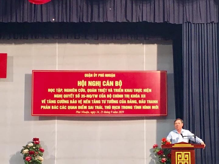 Hội nghị cán bộ học tập, nghiên cứu, quán triệt và triển khai thực hiện Nghị quyết 35-NQ/TW của Bộ Chính trị khóa XII 
