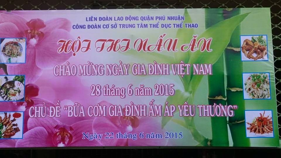 Hội thi nấu ăn kỷ niệm ngày Gia Đình VN Hội thi nấu ăn kỷ niệm ngày Gia Đình VN