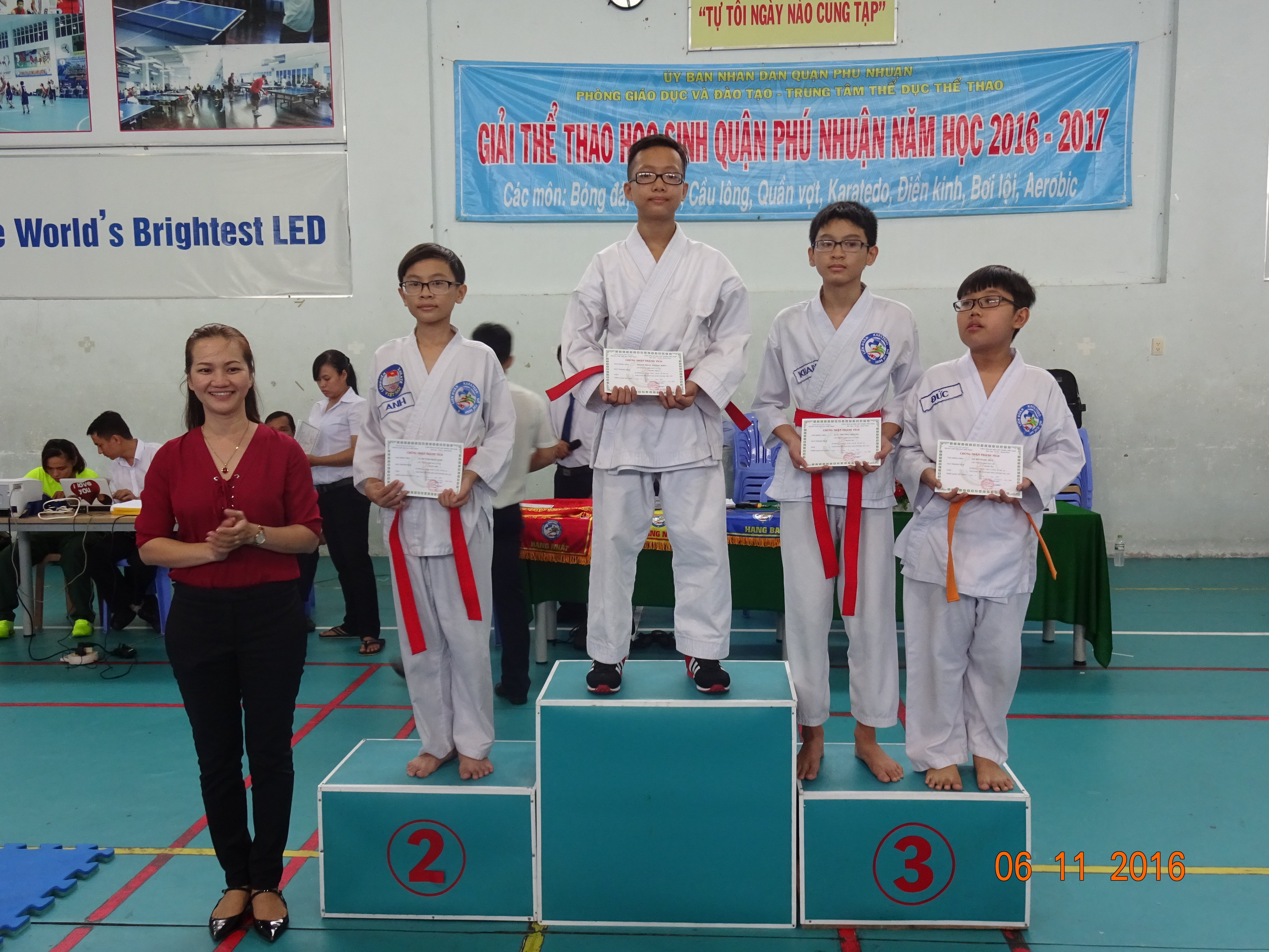 GIẢI KARATEDO HỌC SINH QUẬN PHÚ NHUẬN NĂM HỌC 2016 - 2017