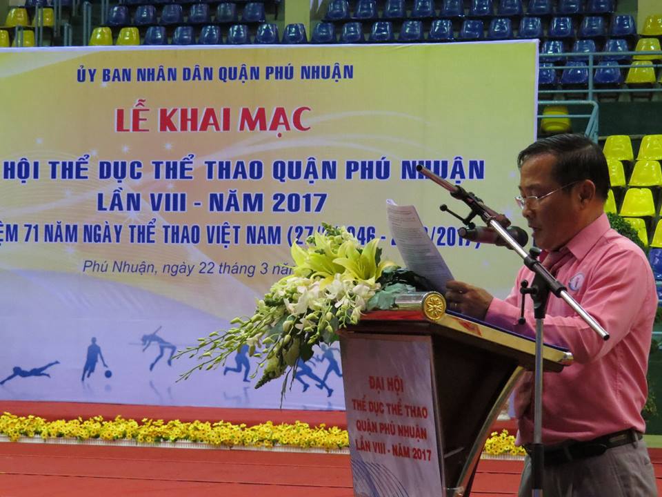 KHAI MẠC ĐẠI HỘI TDTT QUẬN PHÚ NHUẬN LẦN VIII - NĂM 2017 KHAI MẠC ĐẠI HỘI TDTT QUẬN PHÚ NHUẬN LẦN VIII - NĂM 2017